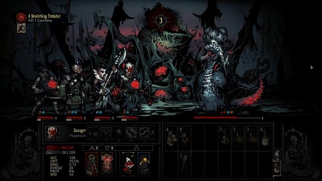 Darkest Dungeon - The Crimson Court - Countess Boss Fight (traditional approach) смотреть онлайн