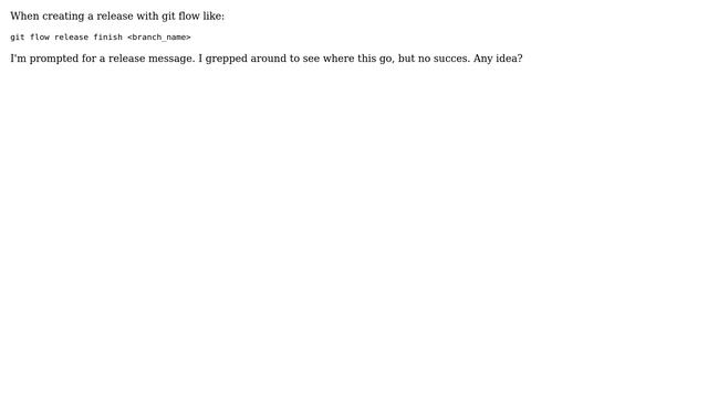 Software Engineering: Where does the git flow release message go? смотреть онлайн