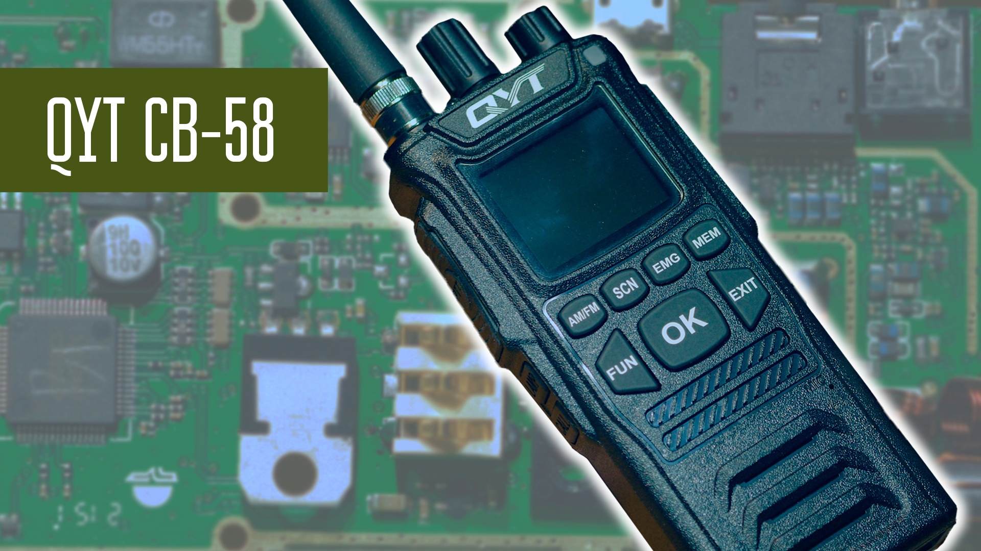 QYT CB-58 СиБи радиостанция с AliExpress. Носимая сибишка из Китая. Чувствительность, мощность... смотреть онлайн