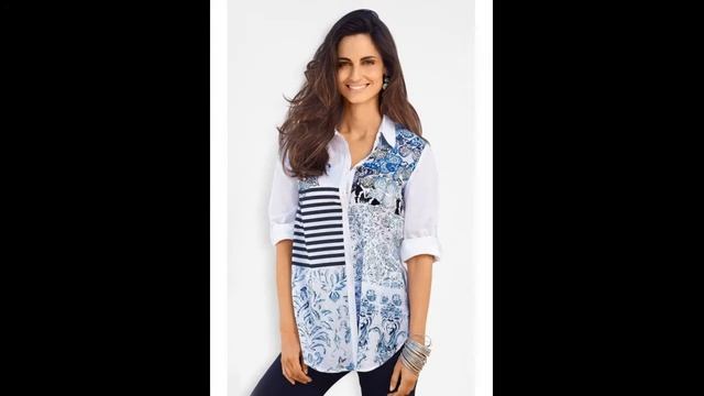 Блузки из лоскутов ткани в технике пэчворк. Подборка моделей. смотреть онлайн