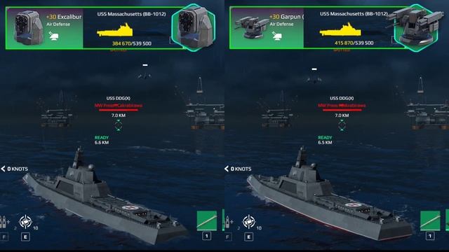 Updated | Garpun (30mm) VS Excalibur Laser | Air Defense Comparison | Modern Warships смотреть онлайн