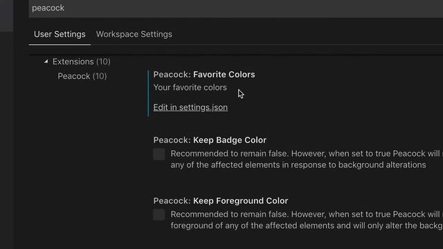 VSCode Extension - Peacock By John Papa