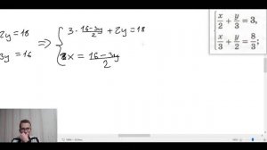 Решение СИСТЕМЫ уравнений с дробями методом ПОДСТАНОВКИ