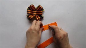Брошь ко Дню Победы. Канзаши /МК/Hand мade/DIY/ Kanzashi