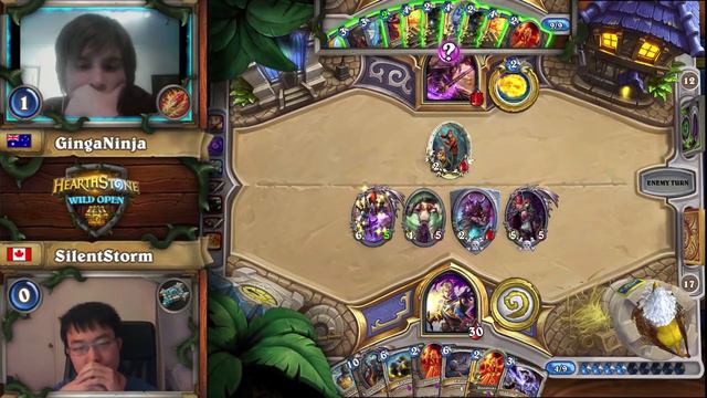 GingaNinja vs. SilentStorm - 2017 Hearthstone Wild Open Qualifier смотреть онлайн