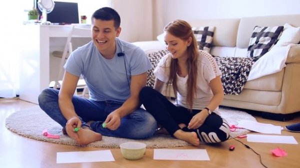 TOE ART CHALLENGE! | ВЫЗОВ!  РИСУЕМ НОГАМИ! | SWEET HOME