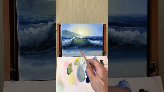 Мастер-класс по рисованию. Этюд море маслом часть 3. How to Paint the Ocean in Oils. смотреть онлайн