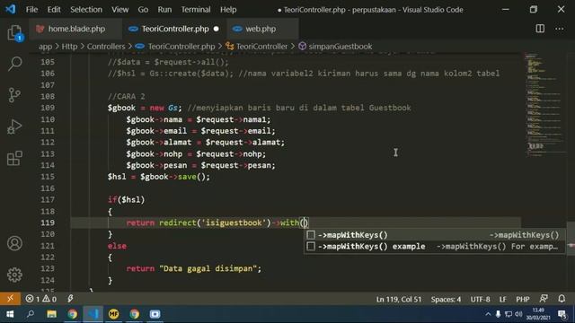 Menampilkan MessageBox dg SweetAlert2 di dalam Laravel 6 смотреть онлайн