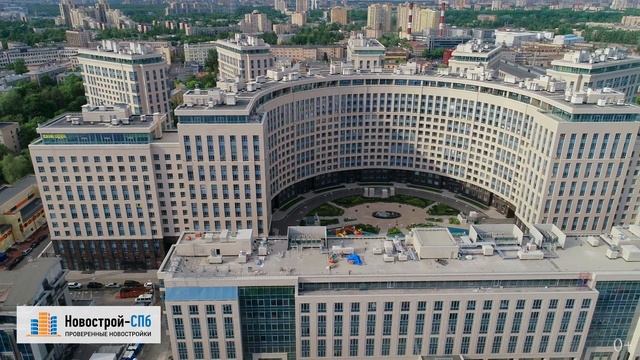 Обзор с воздуха ЖК «Риверсайд» от застройщика Setl City (аэросъемка: май 2018 г.) смотреть онлайн