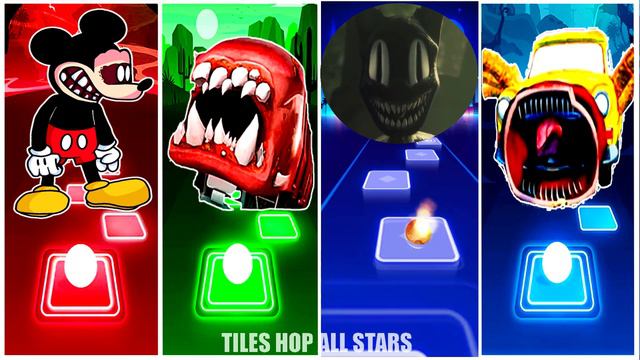 Mickey Mouse 🆚 Train Eater 🆚 Cartoon Cat 🆚 Car Eater. 🎶 Who Is Best? смотреть онлайн