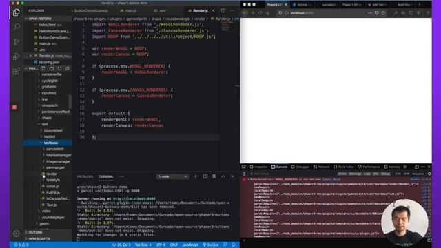 Add Buttons to Your Phaser 3 Game with RexUI Plugins смотреть онлайн