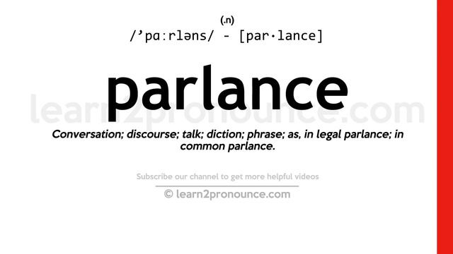 Pronunciation of Parlance | Definition of Parlance смотреть онлайн