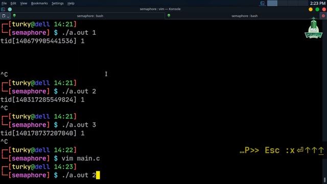 Semaphore in multi-threaded program (Deadlock) смотреть онлайн