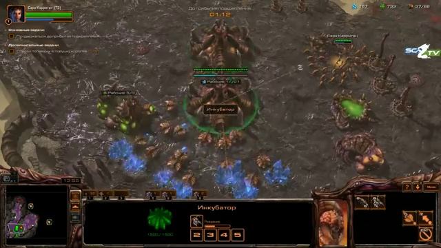 Starcraft 2: Heart Of The Swarm Прохождение Кампании с Adolf[RA] #1 - [Starcraft II] [HOTS] смотреть онлайн