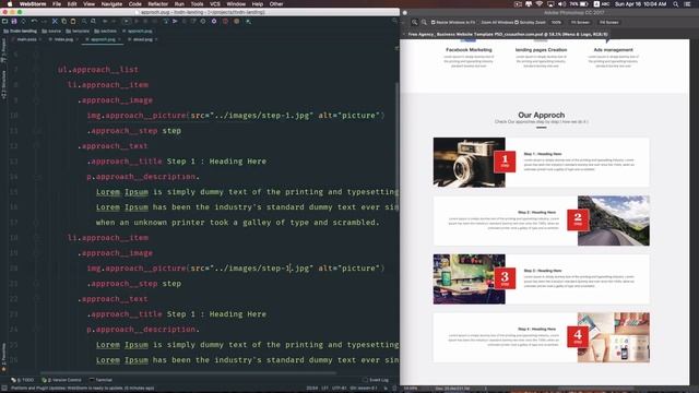 Практический курс по верстке лендинга. Урок 6. Верстка Часть 3 смотреть онлайн