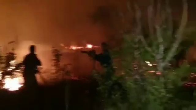 Пожар в Южной Озереевке под Новороссийском смотреть онлайн