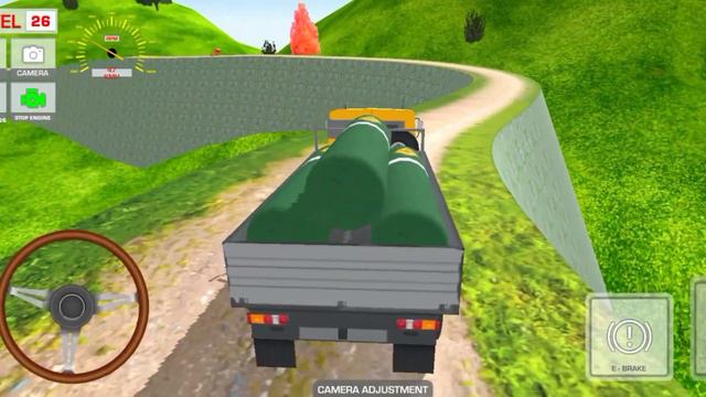 Truck Driving Simulator Game | death road Cargo Truck simulator gameplay смотреть онлайн