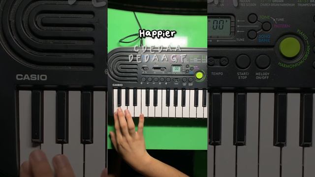 Happier - Marshmello, Bastille | CASIO SA-47 piano (Nicomo) смотреть онлайн