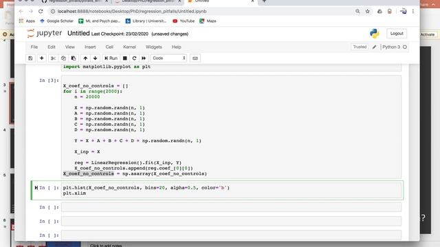 Reducing parameter estimation variance w/ controls in multiple linear regression (python code-alone смотреть онлайн