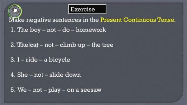 Present continuous negative & interrogative | Grade - 6 English | English Mode