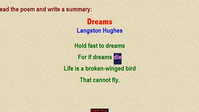 Dreams By Langston Hughes | Poem 05 | HSC English 1st Paper смотреть онлайн