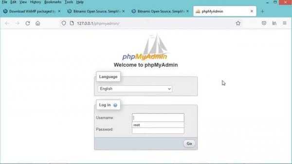 Download and Install Bitnami WAMP Server (Apache, MySQL, PHP and phpMyAdmin) on Windows