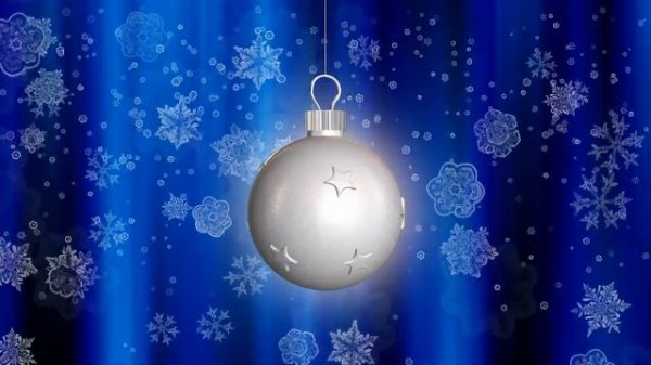 New Year's animation. Новогодняя анимация. Christmas balls and snowflakes. Новогодние снежинки.