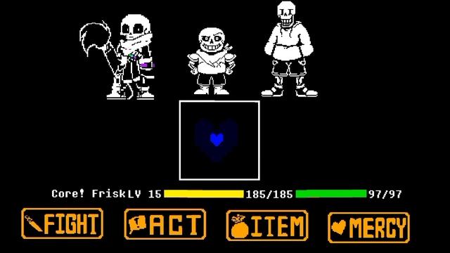 Jx!Underverse ink sans battle | animation (stick nodes) смотреть онлайн