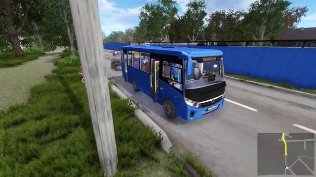 Поездка на Автобусе "ПАЗ ВЕКТОР" в игре Bus Driver Simulator 2019 смотреть онлайн