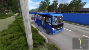 Поездка на Автобусе "ПАЗ ВЕКТОР" в игре Bus Driver Simulator 2019