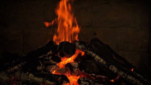 FIREPLACE Ultra HD 4K. Fireplace with Crackling Fire Sounds. Fireplace Burning. Fire Background 🔥🔥🔥 смотреть онлайн