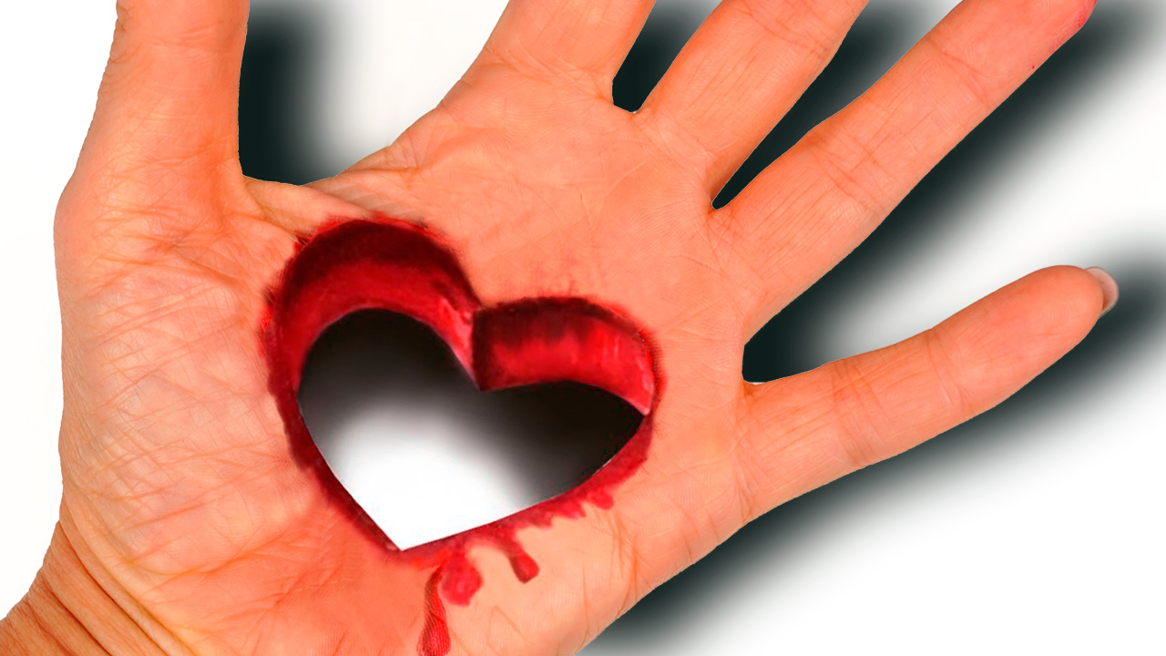 Рисунок 3D Сердце! Как нарисовать иллюзию Лайфхаки для школы смотреть онлайн