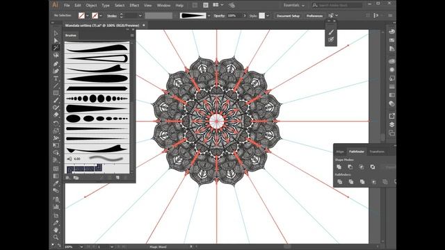 How to expand mandala design in adobe illustrator | মান্ডালা ডিজাইন | Mandala Design Template bangl смотреть онлайн