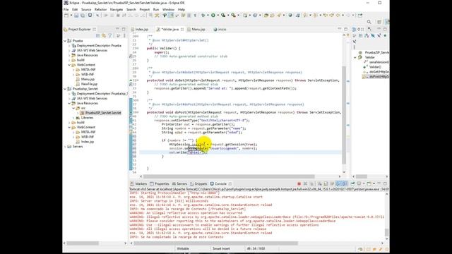 Manejo de sesiones JSP SERVLET | Java смотреть онлайн