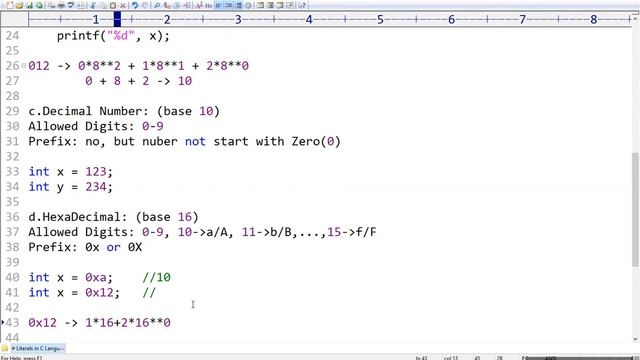 C Programming in Telugu || Literals in C Language Part-1 || C Tutorials in Telugu by Madhu - LS смотреть онлайн