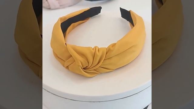 Модные женские однотонные повязки для волос xugar с узлом, простые тканевые на голову девочек, смотреть онлайн