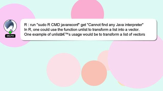 R : run "sudo R CMD javareconf" get "Cannot find any Java interpreter" смотреть онлайн