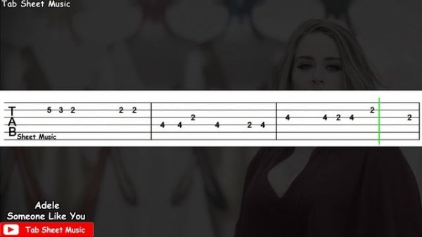 Adele - Someone Like You (Табулатура) Guitar Tutorial