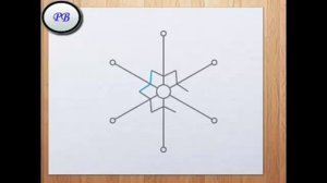Учимся рисовать снежинку поэтапно Рисованное видео.