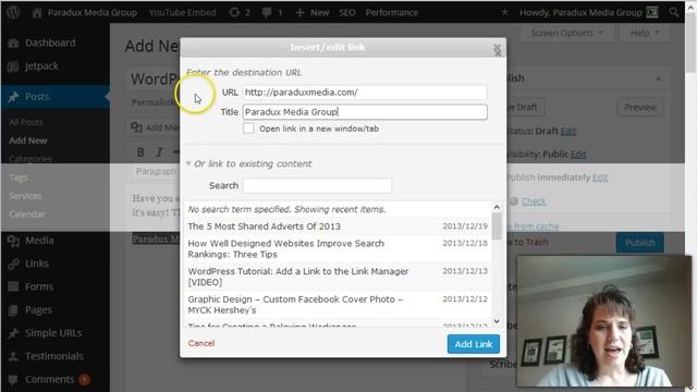 WordPress Tutorial Add a link Post смотреть онлайн