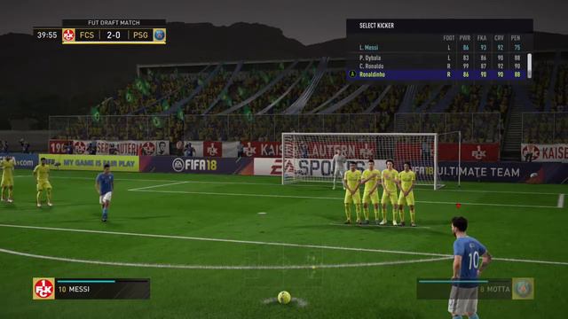 Ronaldinho Free Kick Fifa 18 -FUT DRAFT- смотреть онлайн
