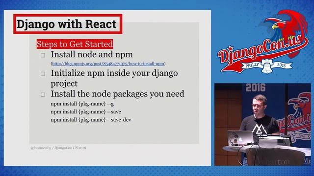 DjangoCon US 2016 - Django and React: Perfect Together by Jack McCloy смотреть онлайн