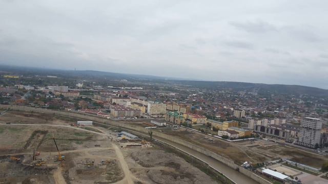 Грозный. Вид на город с башни Грозный-Сити. смотреть онлайн