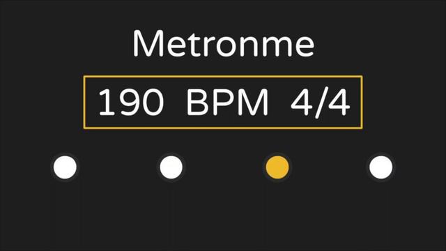 Metronome | 190 BPM | 4/4 Time (with Accent ) смотреть онлайн