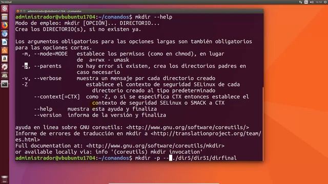 Gestión de archivos en Shell Bash: touch mkdir y rmdir смотреть онлайн