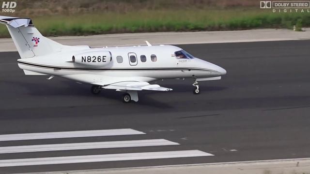 Embraer, EMB-500 Phenom 100 (E50P) N826E TAKEOFF At Airport Corfu, CFU [FULL HD]
