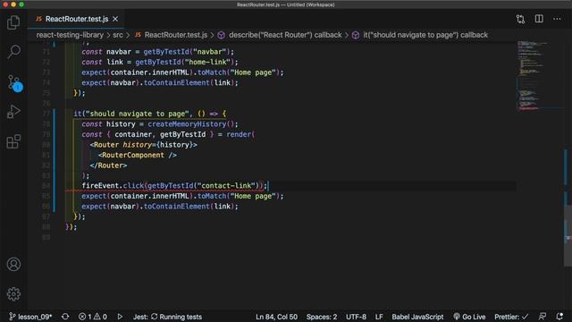 React Testing Library #9 Тестирование Реакт Роутера (React Router Testing) смотреть онлайн