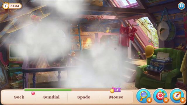Manor Matters Attic HD moving clouds | knuckles, pepper, valve, sundial, spade, sock, mouse, pigeon смотреть онлайн