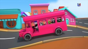 Колеса на автобусе | Детская рифм для детей | 3D Bao Panda | Song For Kids | Wheels on the Bus