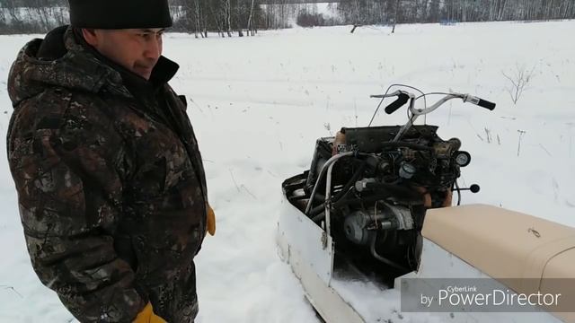 Снегоход буран с двигателем от Оки своими руками смотреть онлайн